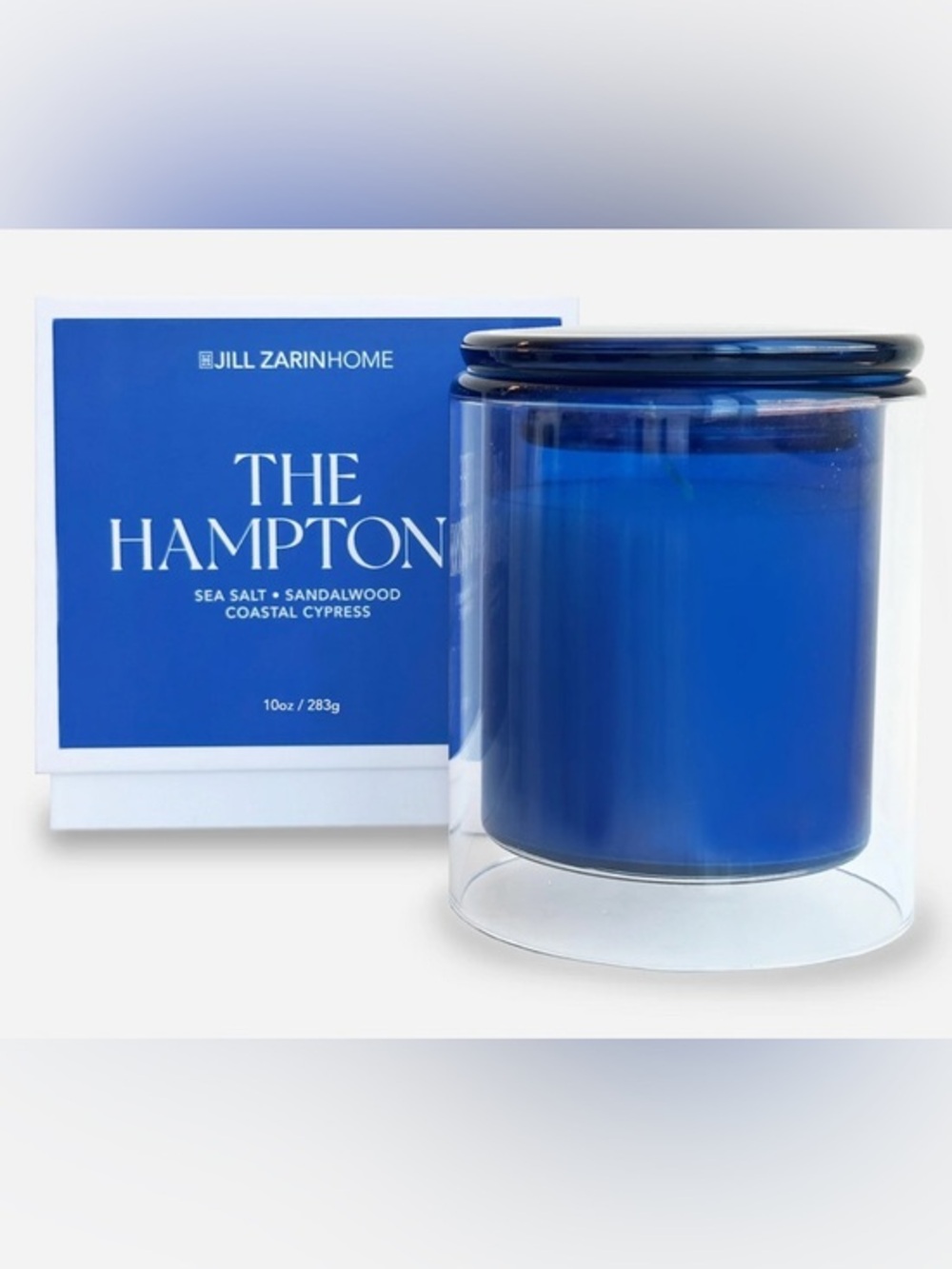 Jill Zarin Destination Candle- The Hamptons -Seasalt-Cypress-Sandalwood